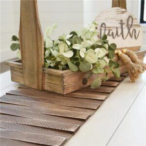 Wooden Table Runner Coffee Table Dining Room Decor Farmhouse Wedding Centerpiece